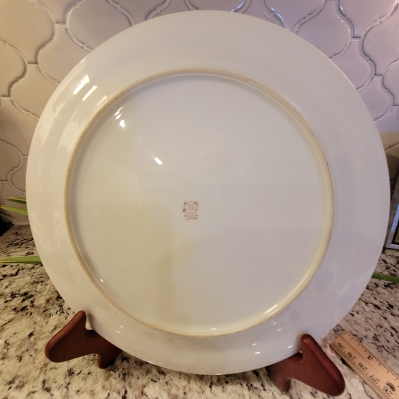 Vintage Beautiful Gold and Green Japanese Plate - Picture 7 of 7